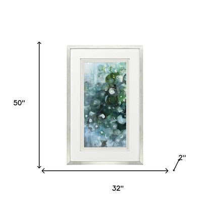 Emerald Constellation I Silver Framed Wall Art