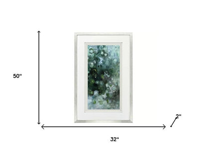Emerald Constellation II Silver Framed Wall Art