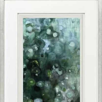Emerald Constellation II Silver Framed Wall Art