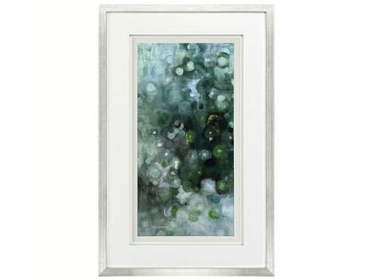 Emerald Constellation II Silver Framed Wall Art
