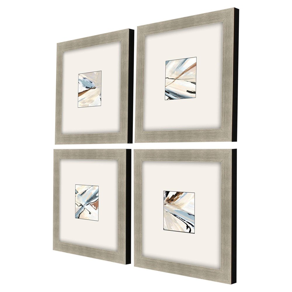 Dancing Wind Silver Framed Wall Art