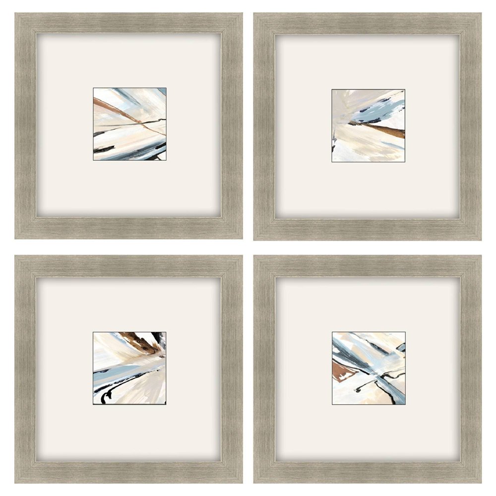 Dancing Wind Silver Framed Wall Art