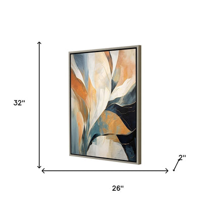Rhythms of Flow I Silver Floater Frame Wall Art