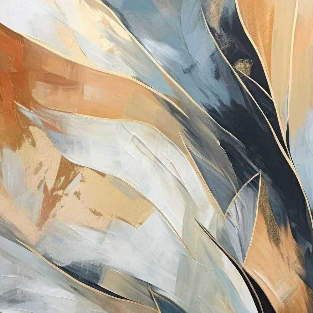 Rhythms of Flow II Silver Floater Frame Wall Art — view 2