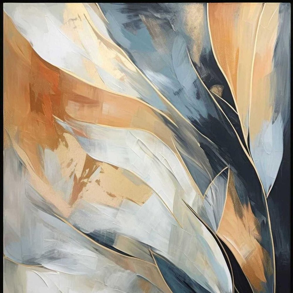 Rhythms of Flow II Silver Floater Frame Wall Art — view 3