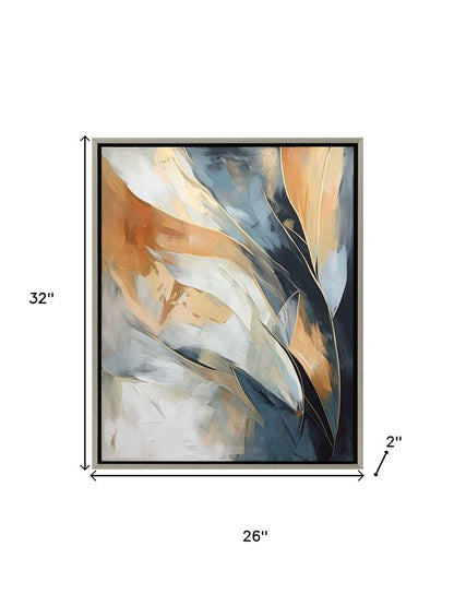Rhythms of Flow II Silver Floater Frame Wall Art