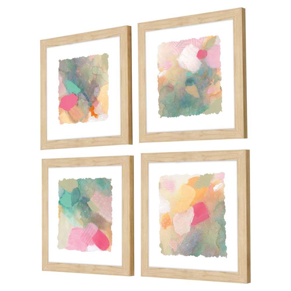 Seagrass Pastels Dark Brown Framed Wall Art — view 2