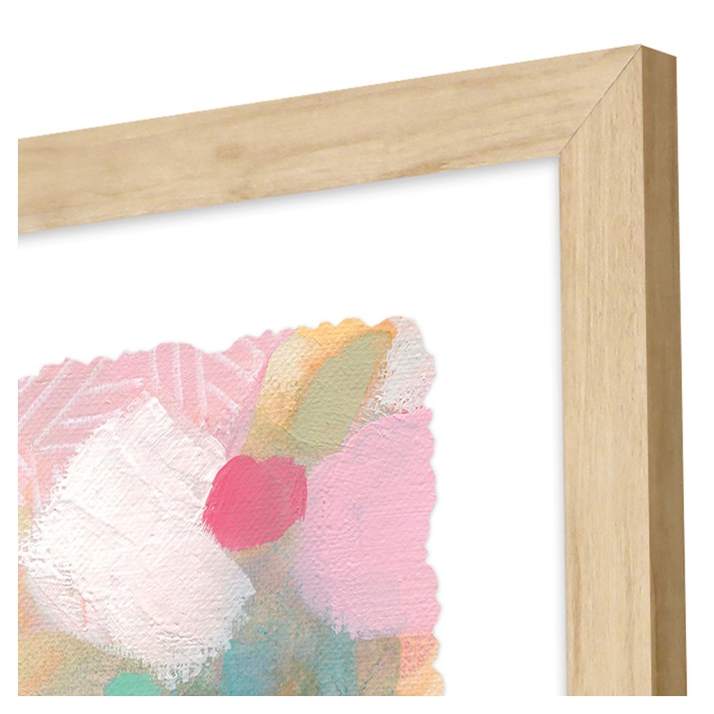 Seagrass Pastels Dark Brown Framed Wall Art — view 3