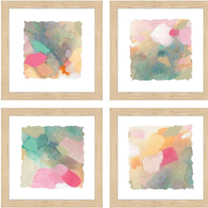 Seagrass Pastels Dark Brown Framed Wall Art