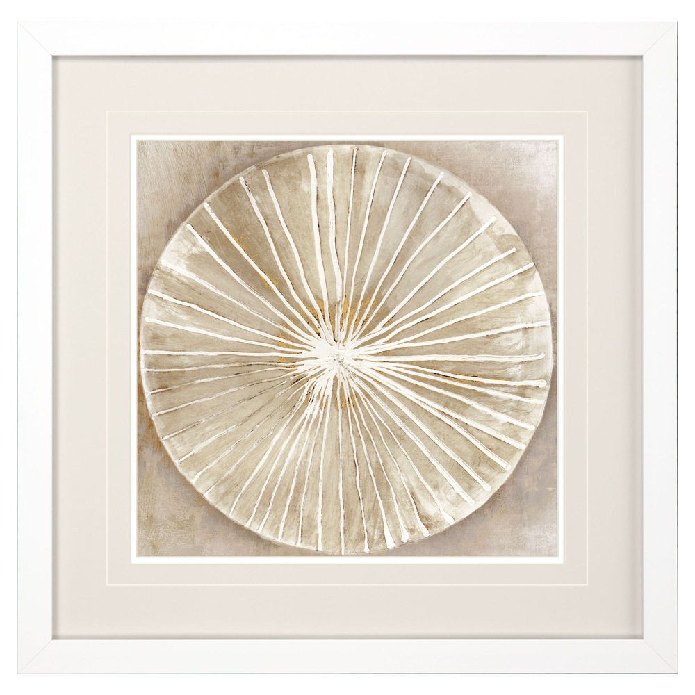 Emboss Beauty I White Framed Wall Art — view 1