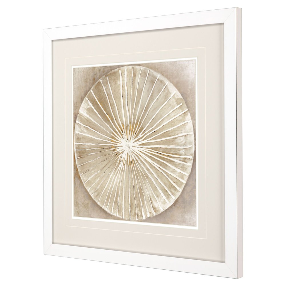 Emboss Beauty I White Framed Wall Art — view 2