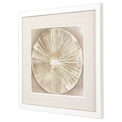 Emboss Beauty I White Framed Wall Art