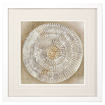 Emboss Beauty II White Framed Wall Art