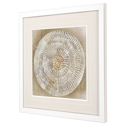 Emboss Beauty II White Framed Wall Art