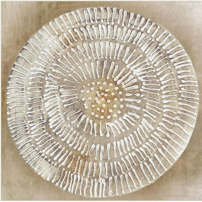Emboss Beauty II White Framed Wall Art