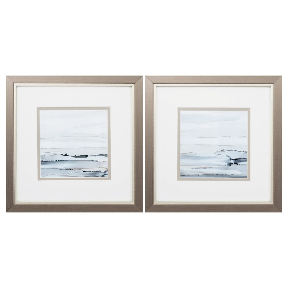 Sunkissed Horizons Silver Framed Wall Art