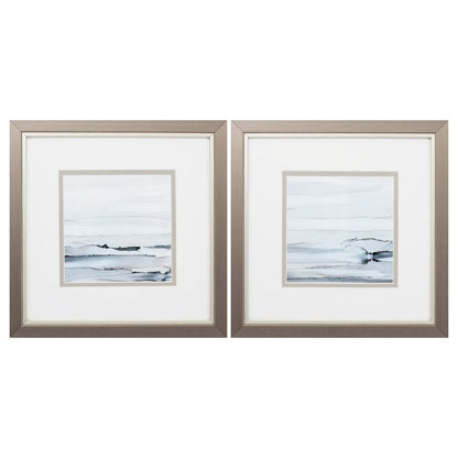 Sunkissed Horizons Silver Framed Wall Art