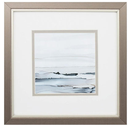 Sunkissed Horizons Silver Framed Wall Art