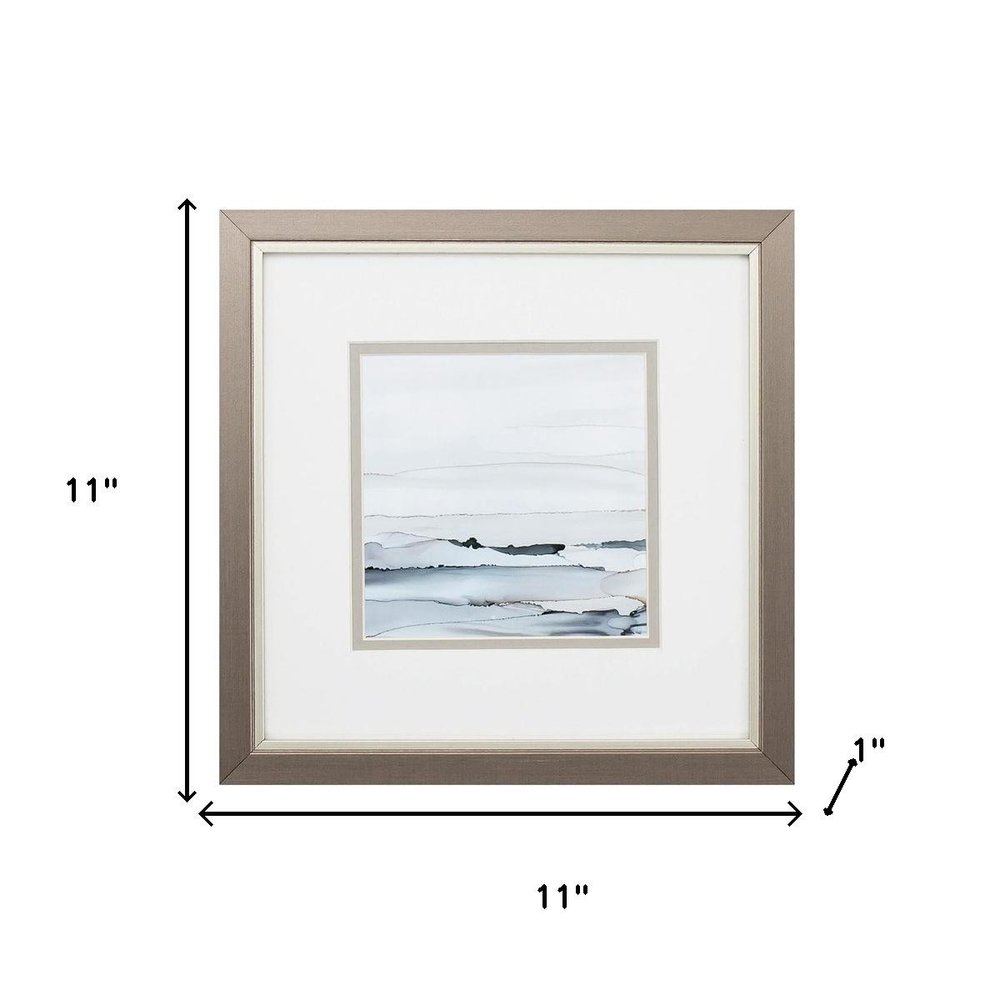 Sunkissed Horizons Silver Framed Wall Art
