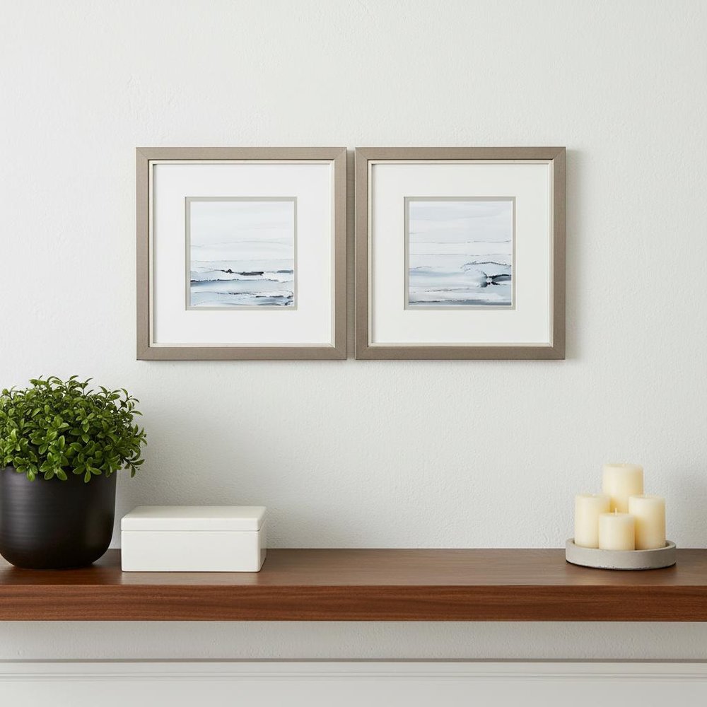 Sunkissed Horizons Silver Framed Wall Art