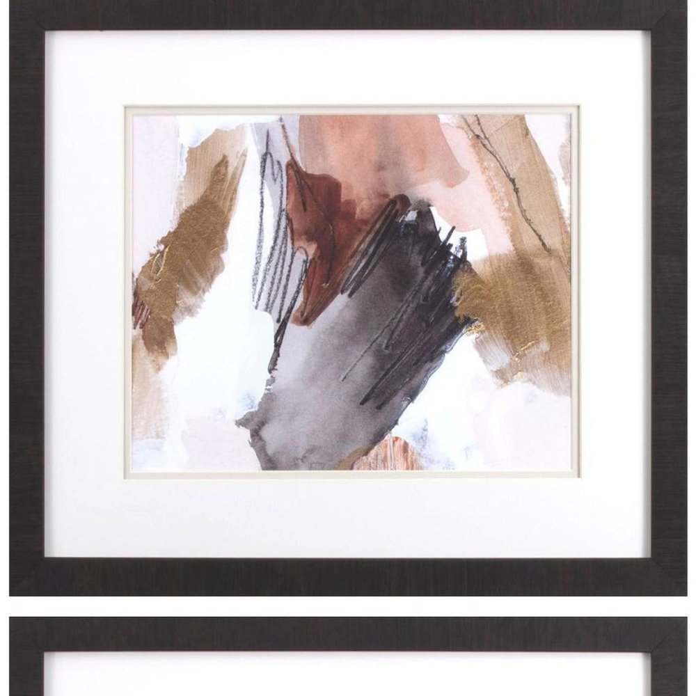 Antique Gold B Dark Brown Framed Wall Art — view 3