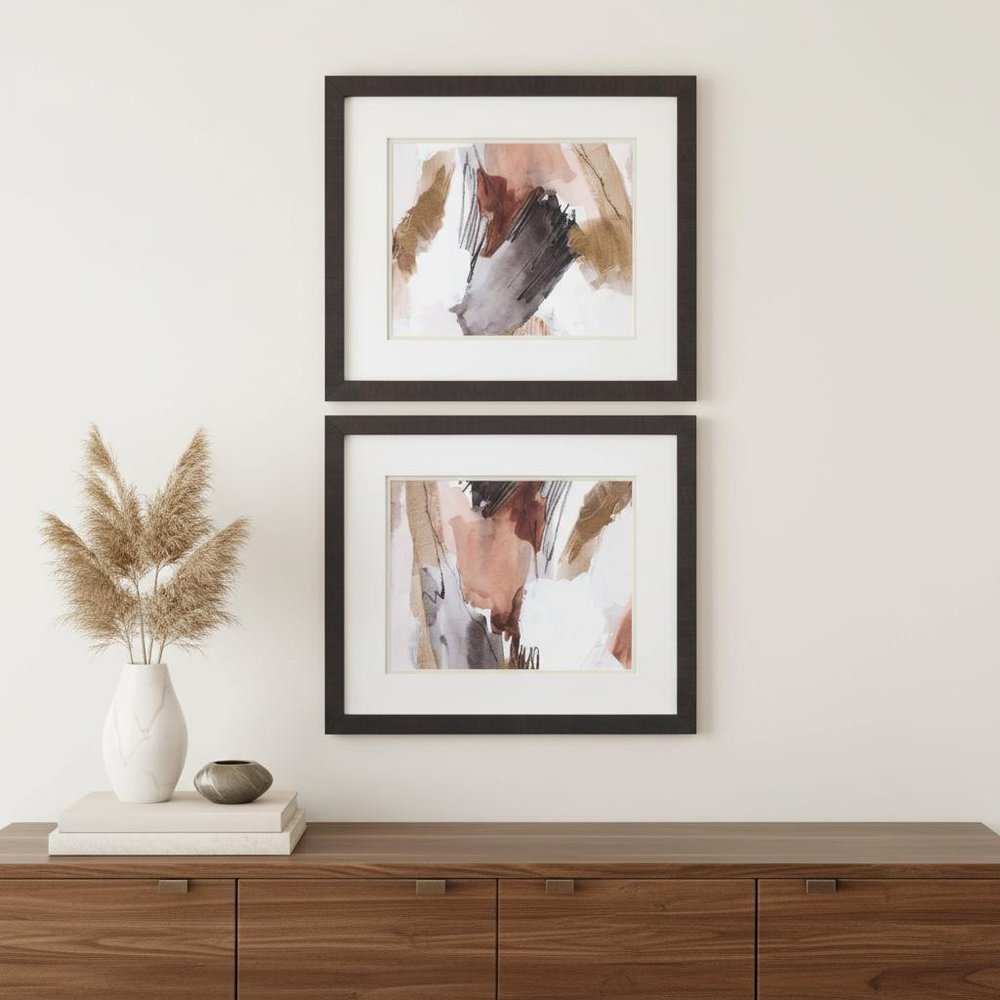Antique Gold B Dark Brown Framed Wall Art — view 4
