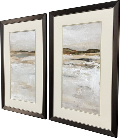 Desert Floor Dark Brown Framed Wall Art