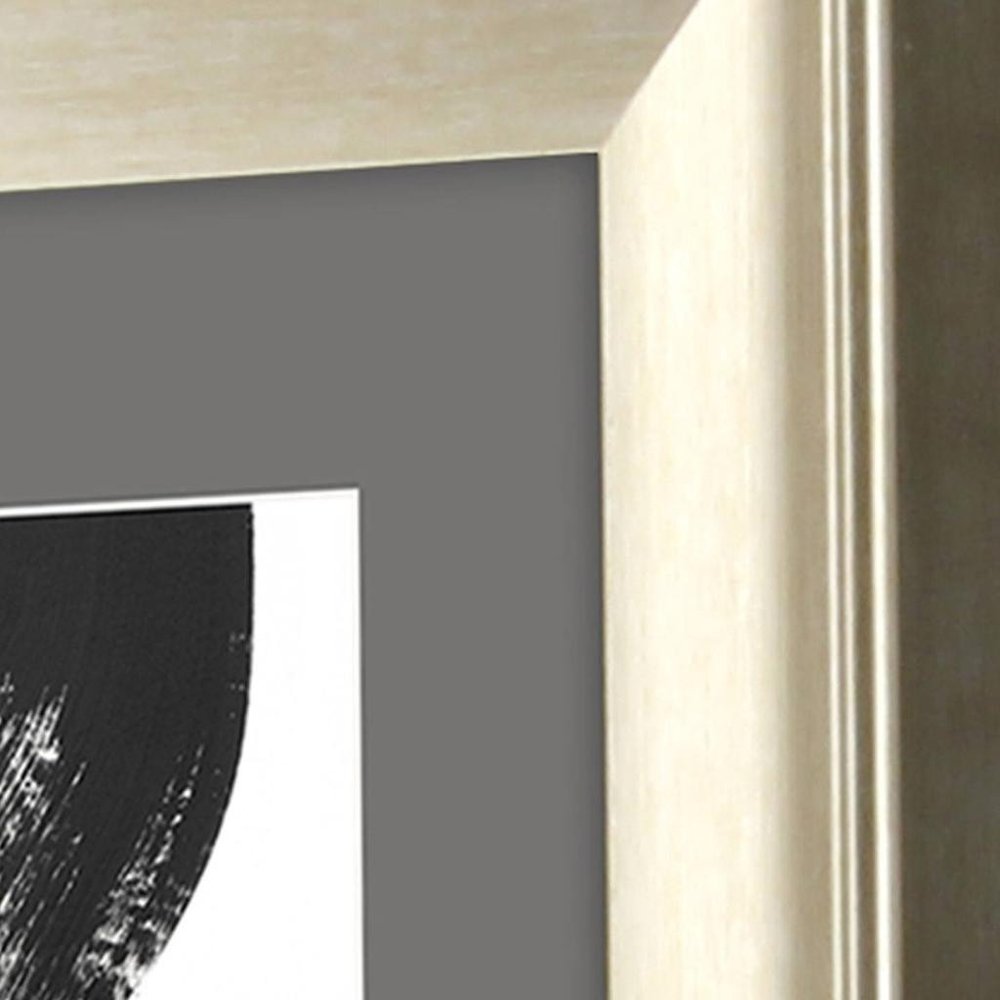 Square Tendencies Silver Framed Wall Art