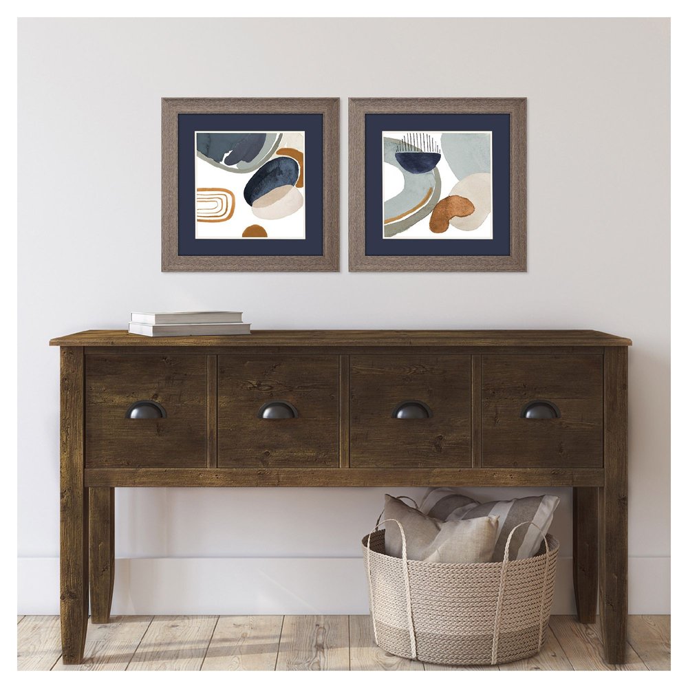 Hushed Nature Dark Brown Framed Wall Art