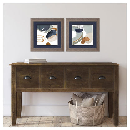 Hushed Nature Dark Brown Framed Wall Art
