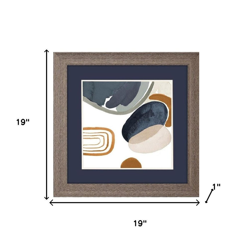 Hushed Nature Dark Brown Framed Wall Art
