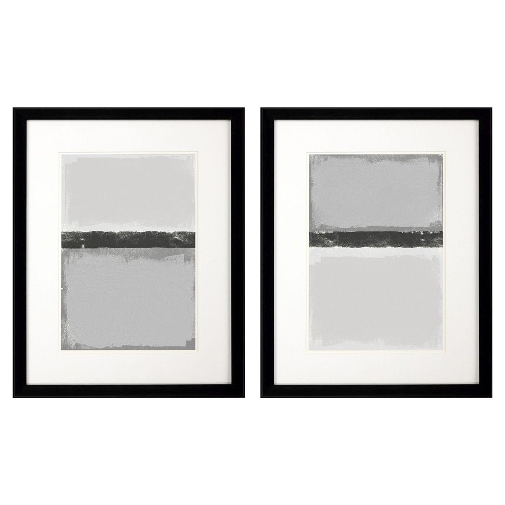 Soft Charcoals Black Framed Wall Art