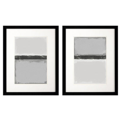 Soft Charcoals Black Framed Wall Art