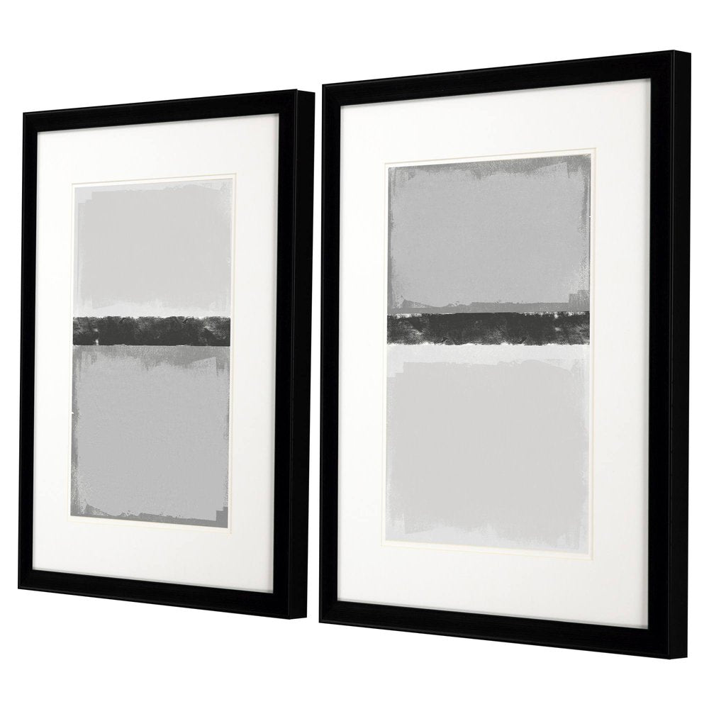 Soft Charcoals Black Framed Wall Art