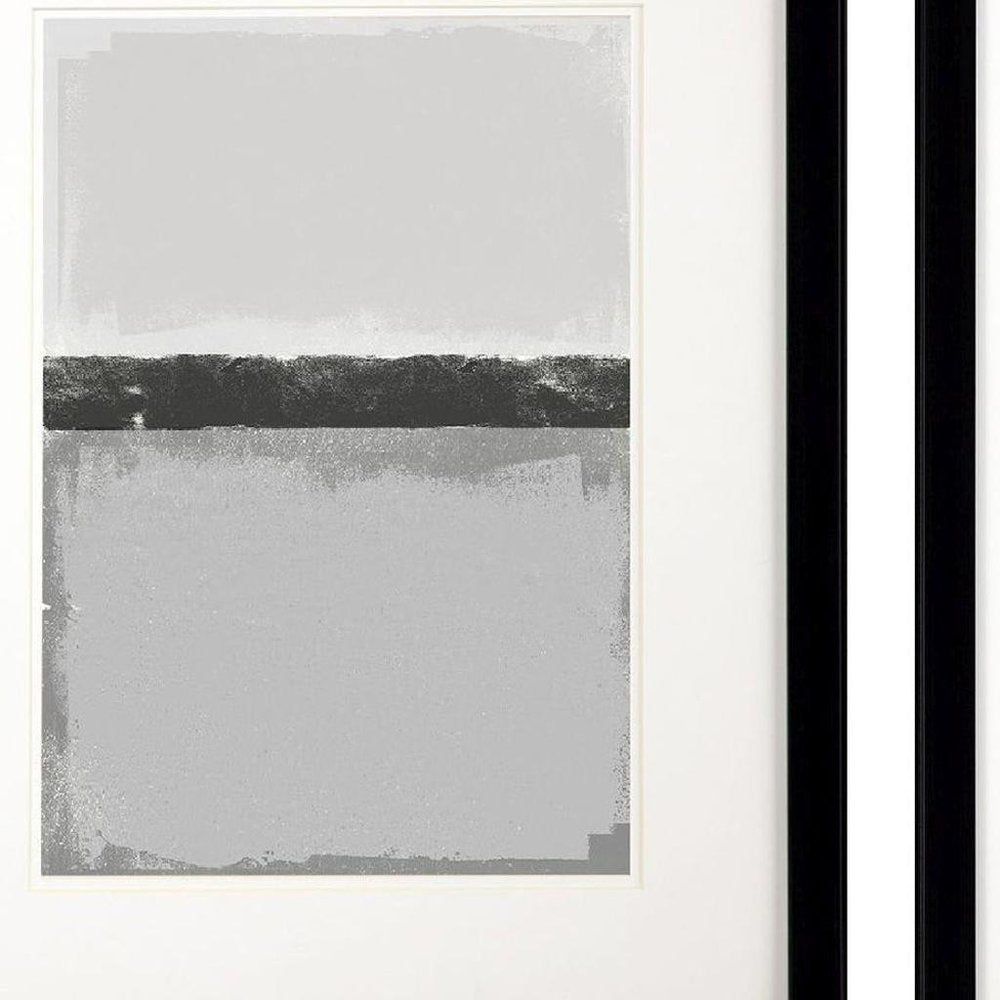 Soft Charcoals Black Framed Wall Art — view 4