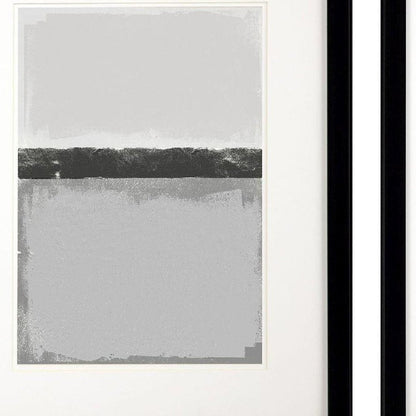 Soft Charcoals Black Framed Wall Art