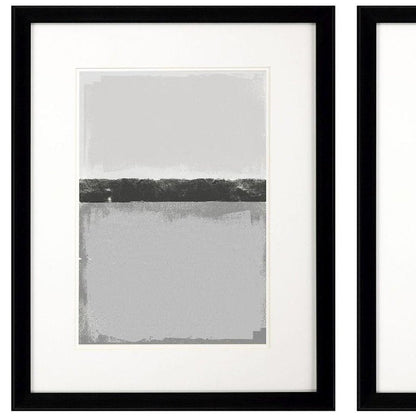 Soft Charcoals Black Framed Wall Art