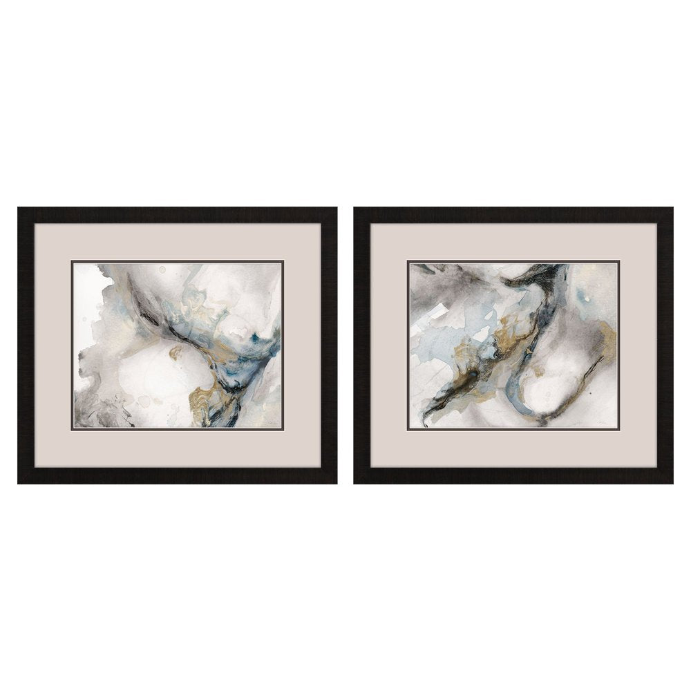 Meandering Dark Brown Framed Wall Art