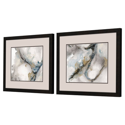 Meandering Dark Brown Framed Wall Art