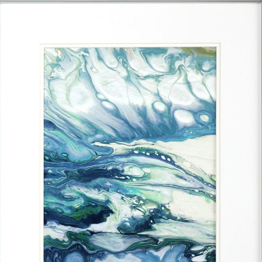 Marble Montage Silver Framed Wall Art — view 6