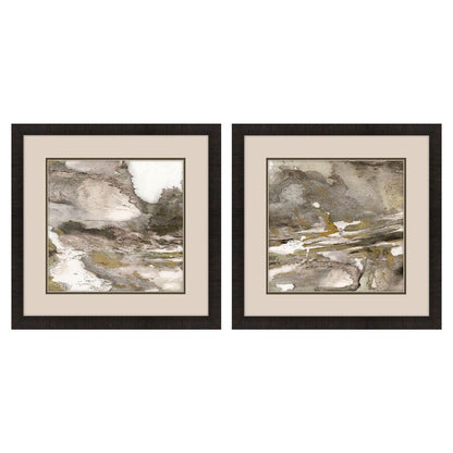 Urban Reflection I Dark Brown Framed Wall Art