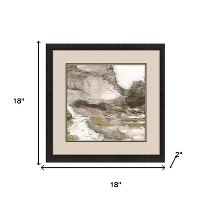 Urban Reflection I Dark Brown Framed Wall Art