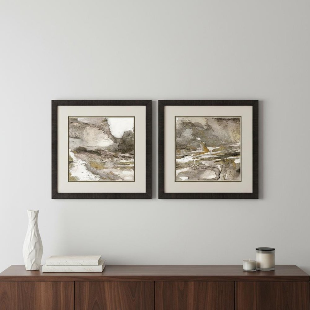 Urban Reflection I Dark Brown Framed Wall Art