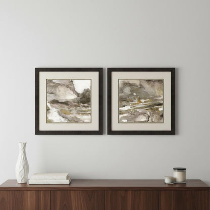 Urban Reflection I Dark Brown Framed Wall Art