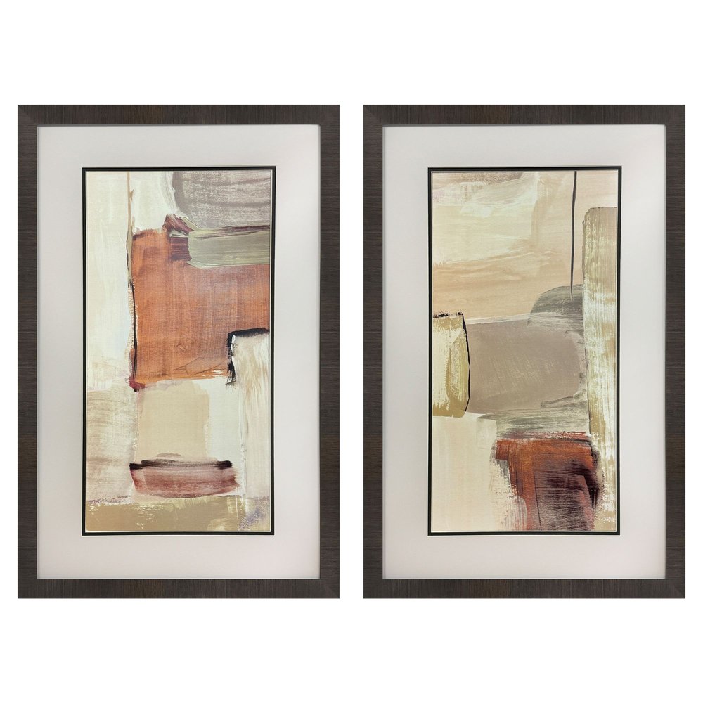 Spontaneous Living Dark Brown Framed Wall Art