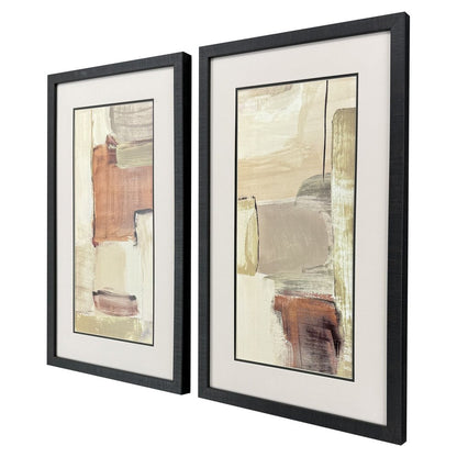 Spontaneous Living Dark Brown Framed Wall Art