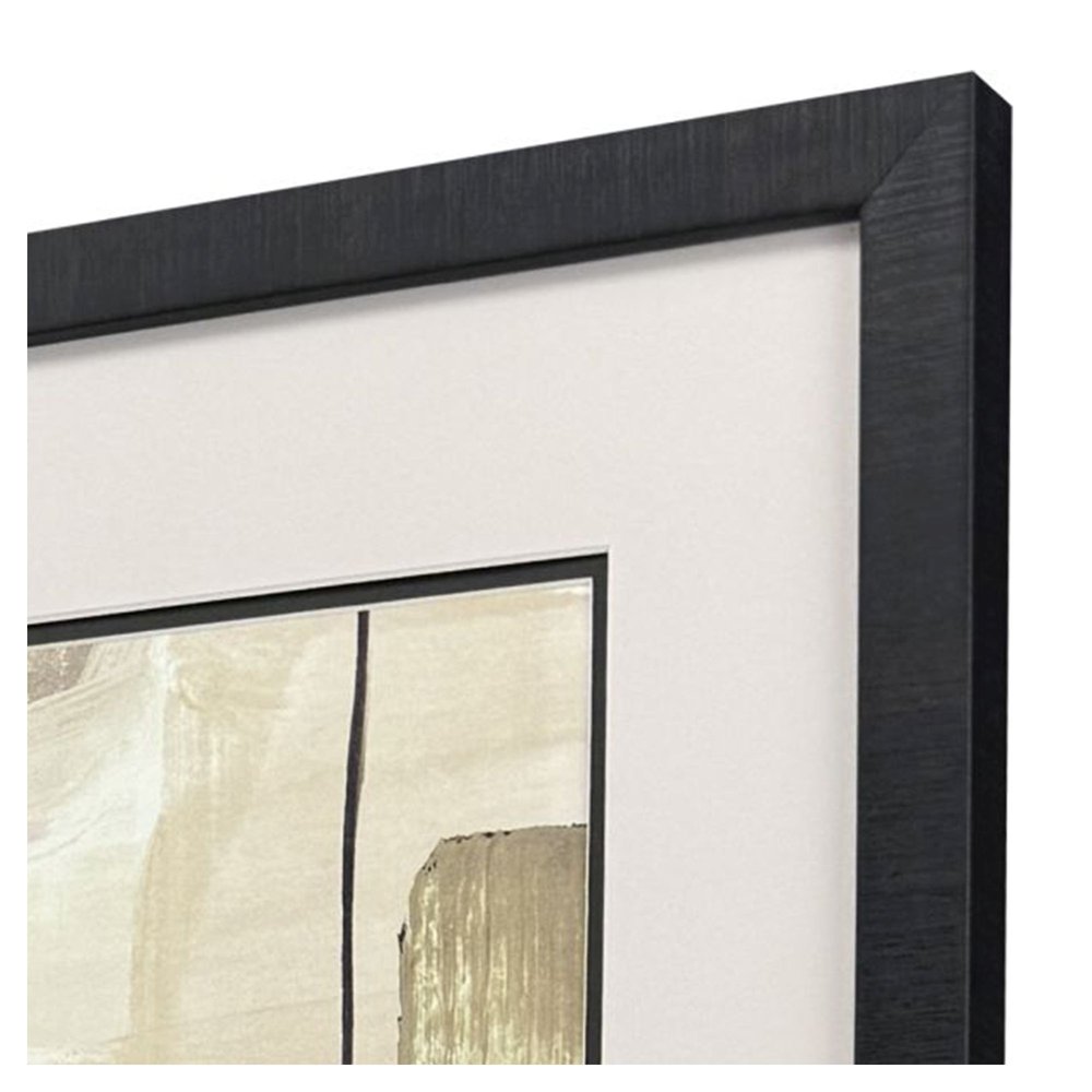 Spontaneous Living Dark Brown Framed Wall Art