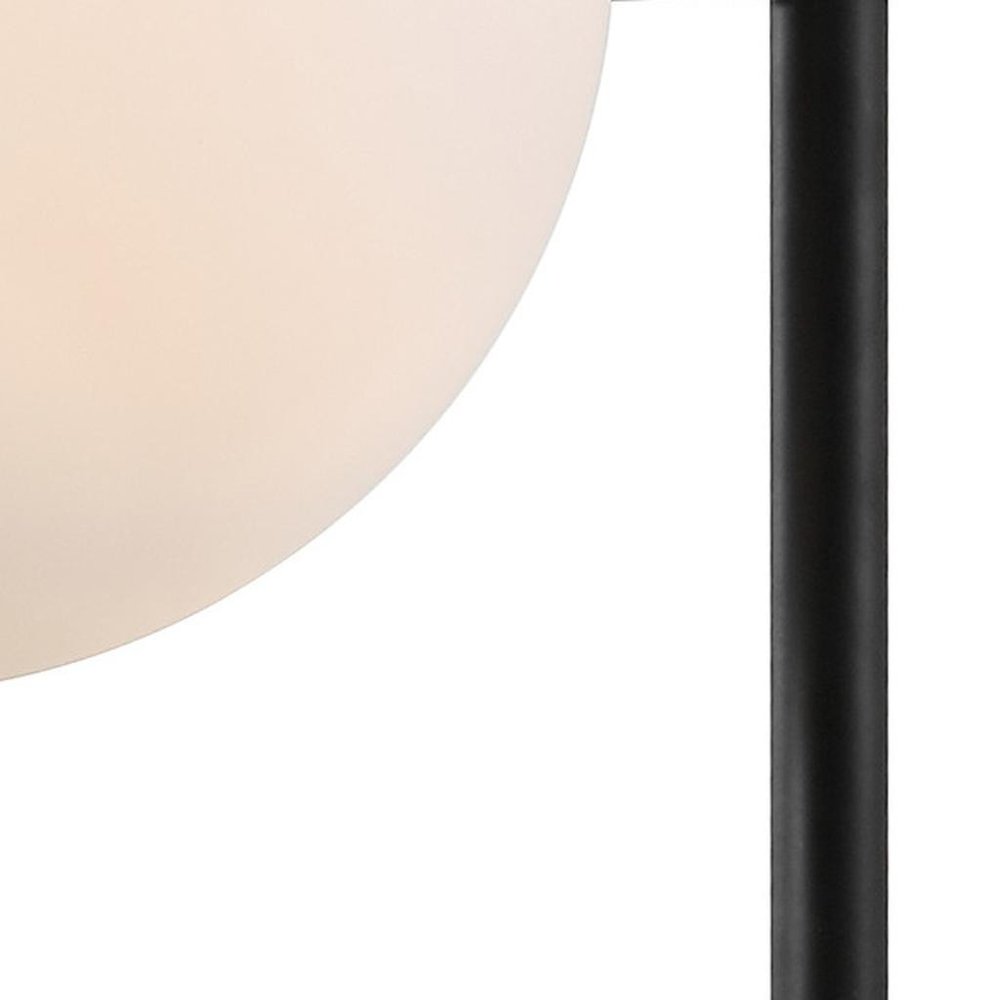 21" Black Novelty Table Lamp With Globe Shade HomeRoots