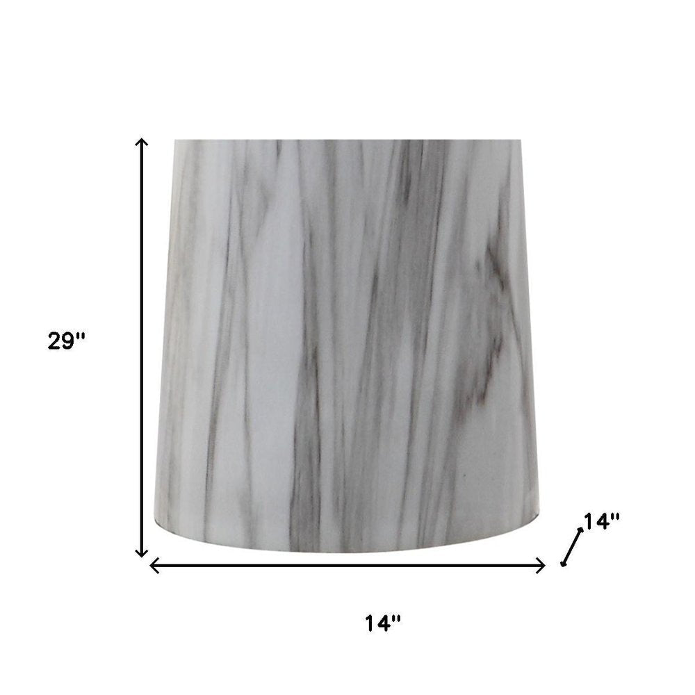 29" Clear Novelty Table Lamp With Drum Shade HomeRoots