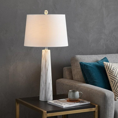 29" Clear Novelty Table Lamp With Drum Shade HomeRoots